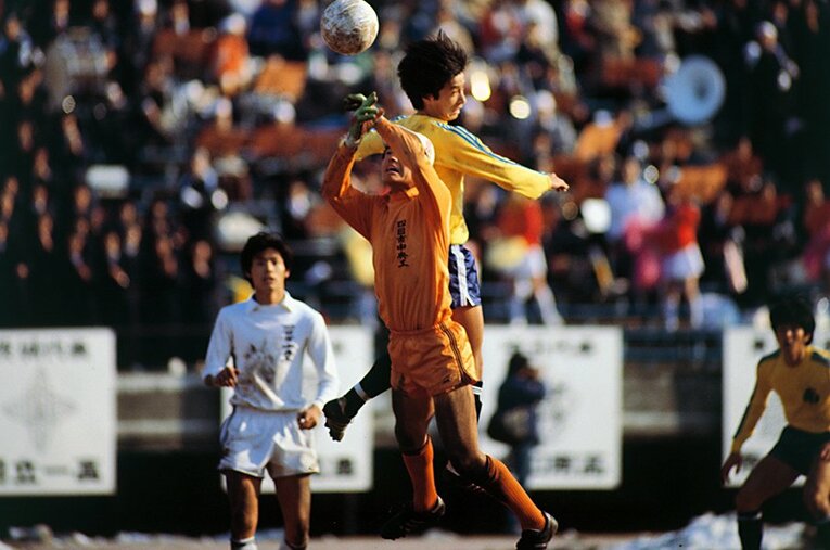 高校サッカー選手権に出場した当時の浦和南・水沼貴史 ／ photograph by Shinichi Yamada/AFLO