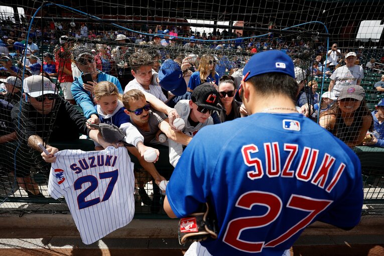 アメリカのファンからも大人気の鈴木　©Getty Images