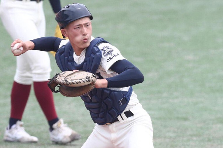 履正社・多田監督が唸った大阪桐蔭・松尾汐恩（3年）の存在感。春季大会決勝では惜しくも敗れたが、夏のリベンジを誓った ／ photograph by Sankei Shimbun