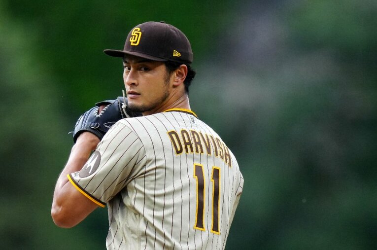 MLB通算100勝に到達したダルビッシュ ／ photograph by AFLO