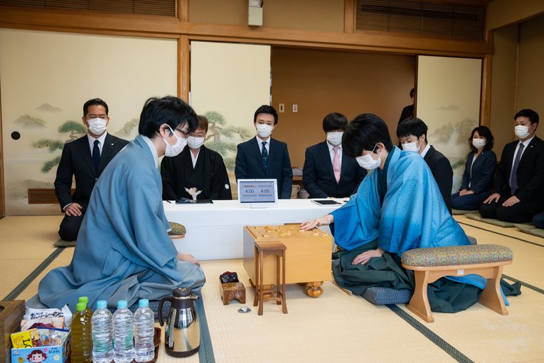 2021年の叡王戦　©日本将棋連盟