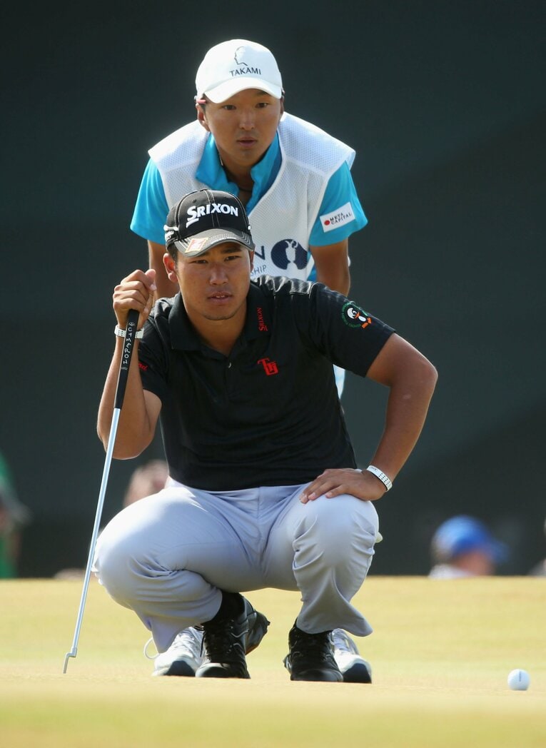 プロ1年目の2013年、初めて出場した全英オープンで6位に入った松山英樹　©︎Getty Images