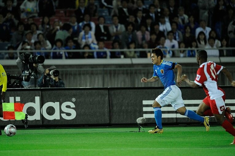 2008年　オマーン戦 ／ photograph by Takuya Sugiyama