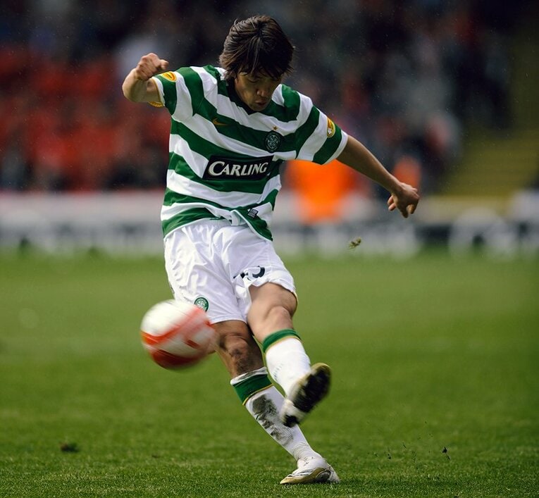 セルティック時代の中村俊輔　©Sports Graphic Number