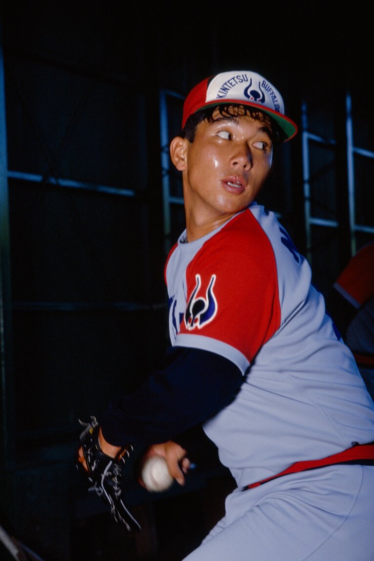 近鉄時代の野茂英雄　©︎Makoto Kenmizaki
