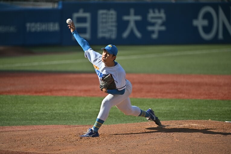 「赤門エース」井澤の指名に注目が集まる　©Hideki Sugiyama