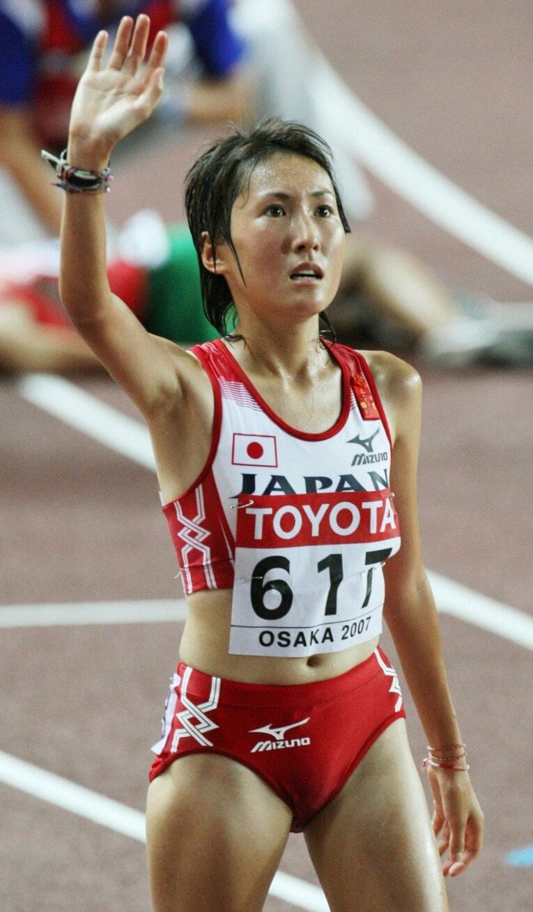 高校3年時には大阪世界陸上1万mの代表にも選ばれた　©JIJI PRESS