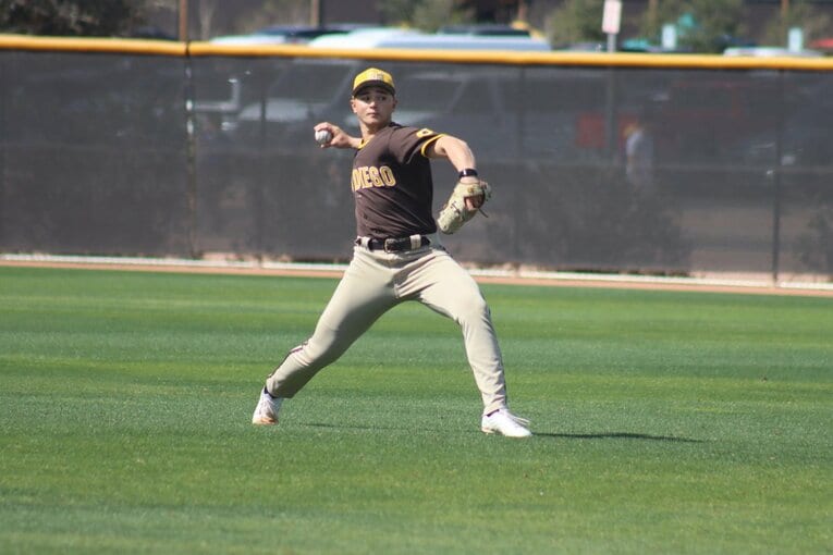 パドレス傘下のマイナーで実戦経験を積んでいる21歳のバルザー・ブライアン　©Yuki Yamada