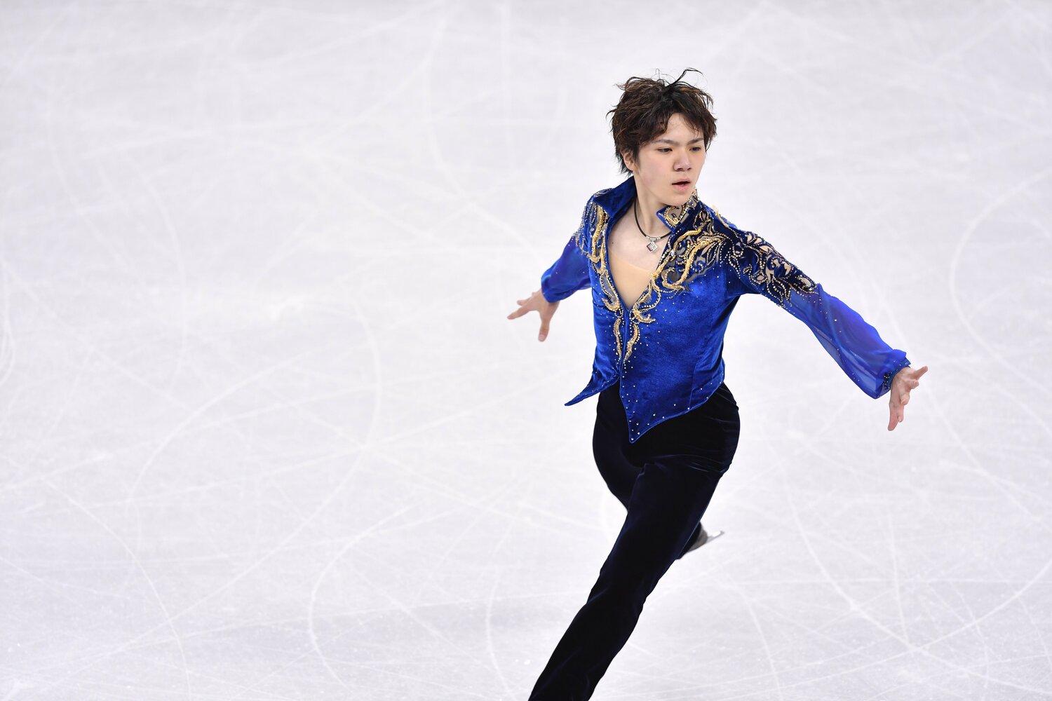 2018年平昌五輪の宇野昌磨　©JMPA