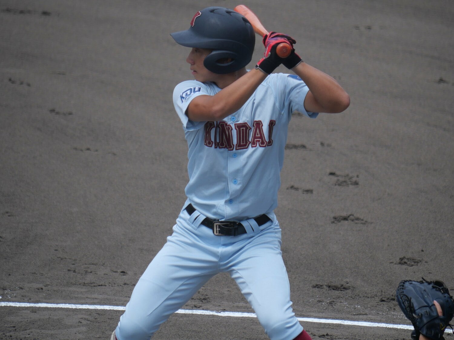 浦口とともに甲子園で活躍した近畿大・梶田蓮　©︎PPAB-lab.