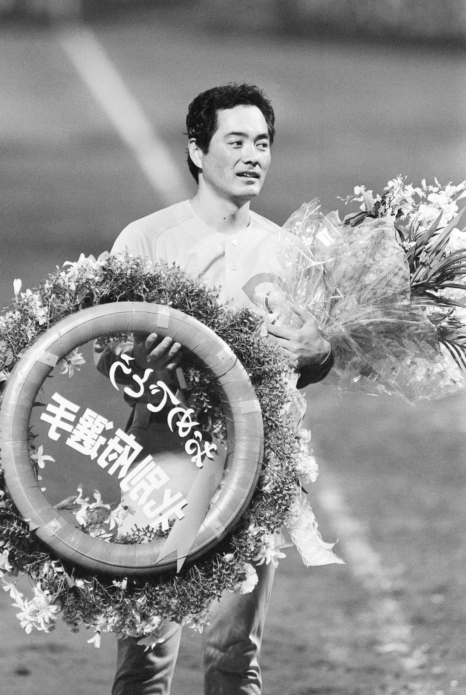 200勝に到達した北別府さん。この時小早川さんは一塁を守っていた　©︎JIJI PRESS