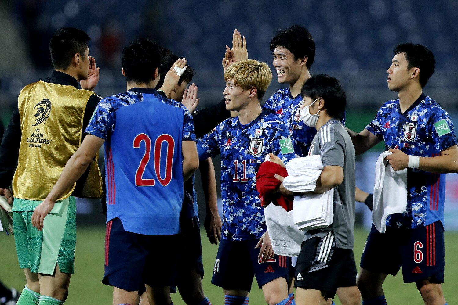 ベトナム戦で勝利した日本代表 ©Getty Images