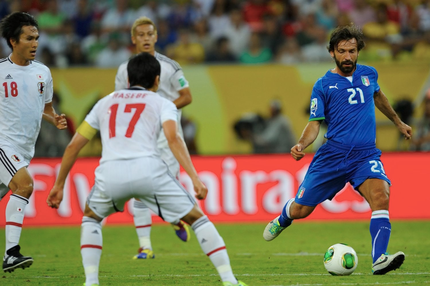 2013年コンフェデ杯のピルロ©Takuya Sugiyama