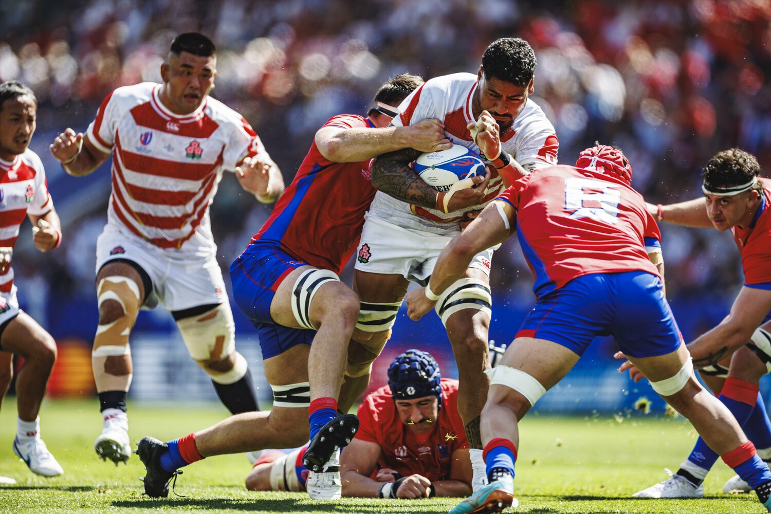 「チリは悪魔のようにタックルを繰り返してきた」(ジェイミー・ジョセフHC) ©Kiichi Matsumoto