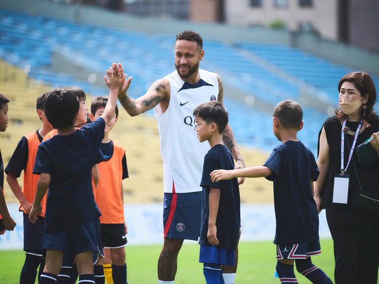 18日、キッズサッカークリニック　©Yuki Suenaga