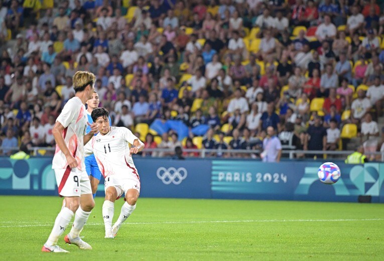 イスラエル戦のゴール©Takuya Kaneko/JMPA