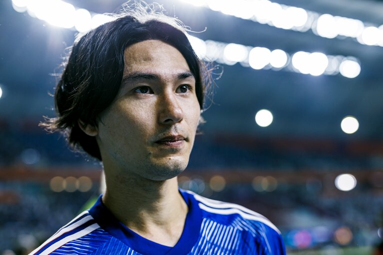 試合後の南野　©Kiichi Matsumoto/JMPA