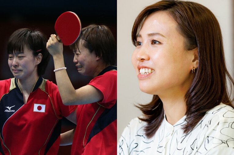 ロンドン五輪の卓球女子団体銀メダリスト平野早矢香さん ／ photograph by Kiichi Matsumoto