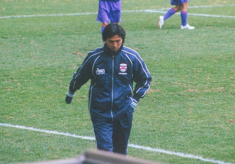 選手権でのヘッドコーチ荒川  （提供：荒川友康氏）