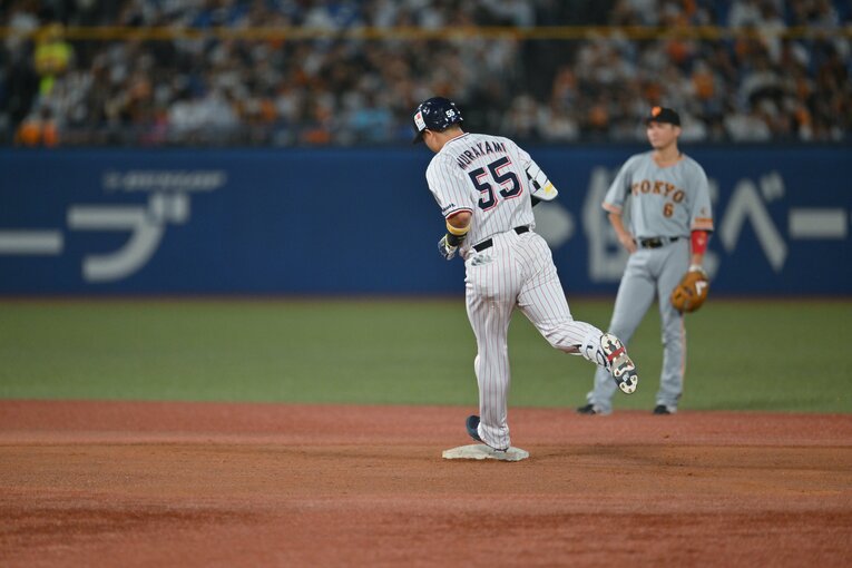 54、55号を放った巨人戦（54号時）　©Hideki Sugiyama