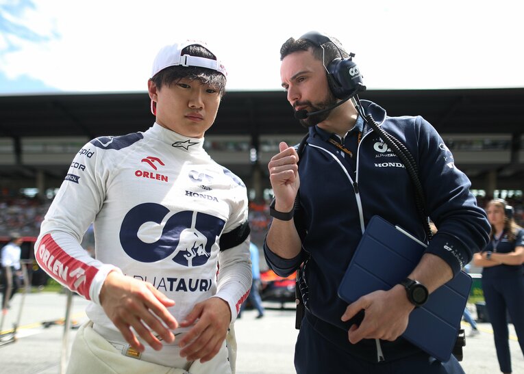 オーストリアGPの角田裕毅　©Getty Images / Red Bull Content Pool