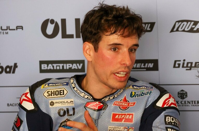 テストを通じて明るい表情を見せたアレックス・マルケス　©Satoshi Endo