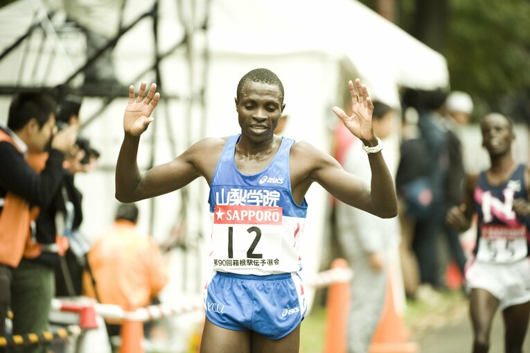 2013年10月、箱根の予選会　 ©Miiki Fukano 