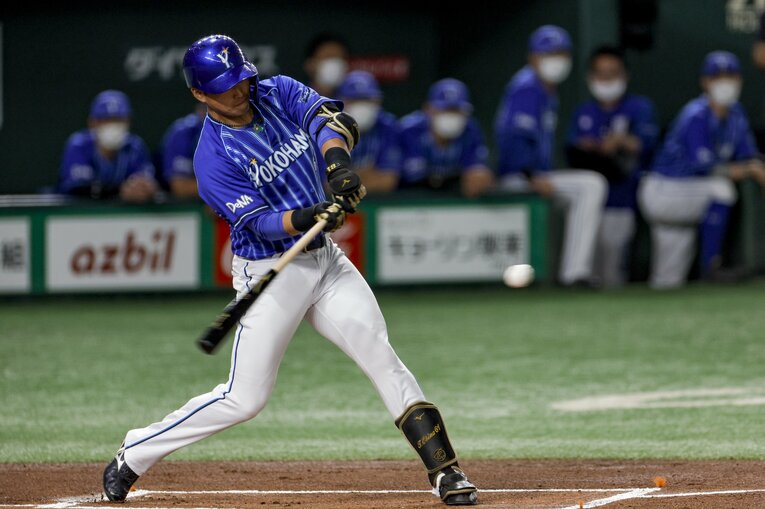 7月3日終了時点で打率.297の蝦名　©Kiichi Matsumoto