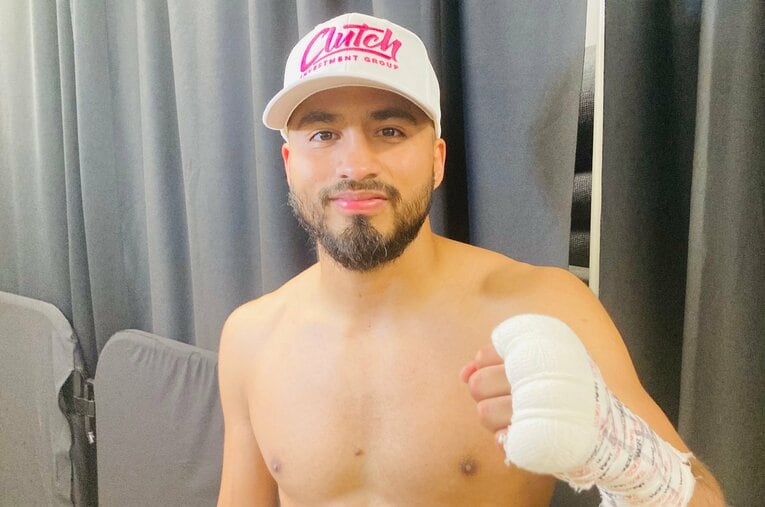 復帰戦をKOで飾ったラモン・カルデナス（30歳） ／ photograph by Daisuke Sugiura