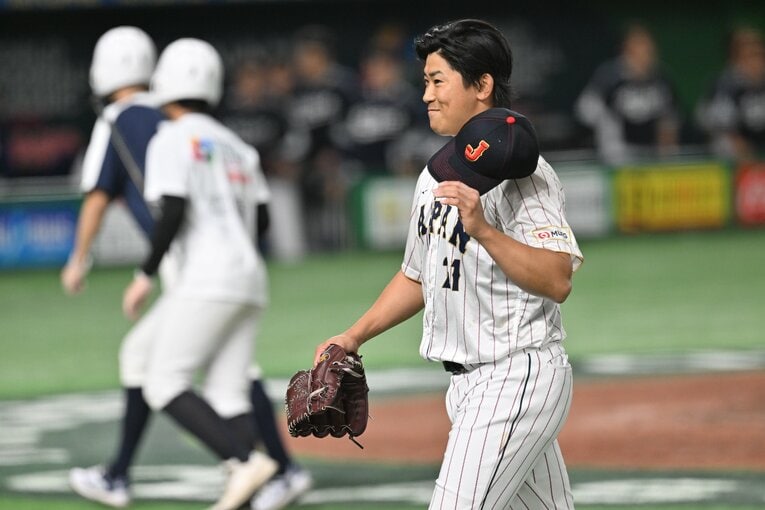 韓国戦の今永　©Naoya Sanuki