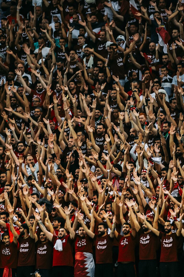 カタールサポーター　©Kiichi Matsumoto/JMPA