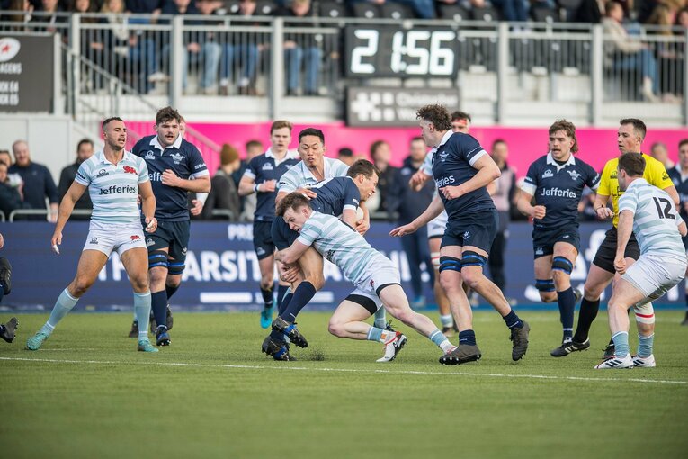 今年3月、バーシティマッチに出場した土佐誠（本人提供）