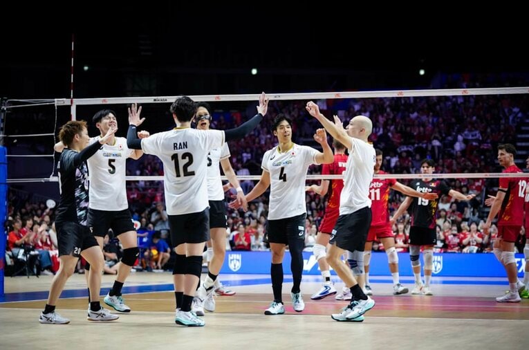 VNLベルギー戦　©Volleyball World