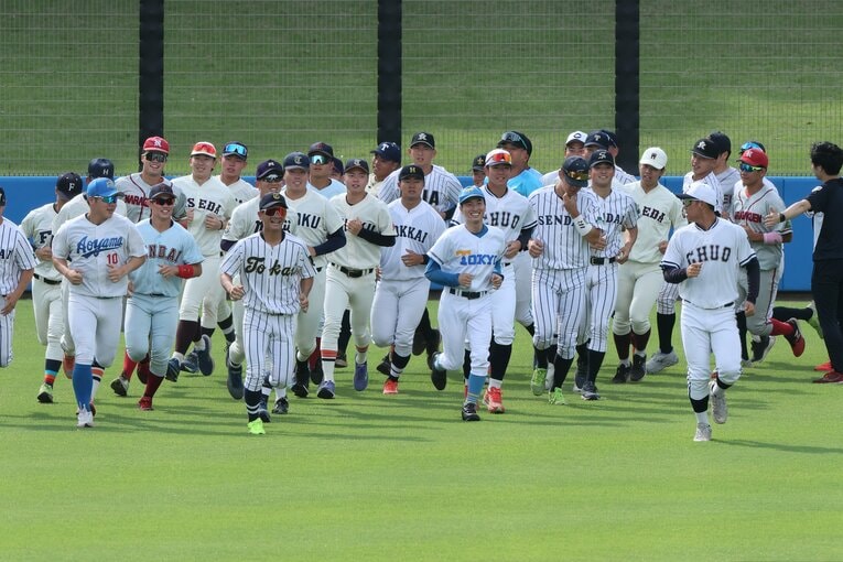 大学日本代表候補合宿に選ばれていた渡辺向輝（東大）。他の選手と比べても、ひときわ小柄だ ©Shigeki Yamamoto