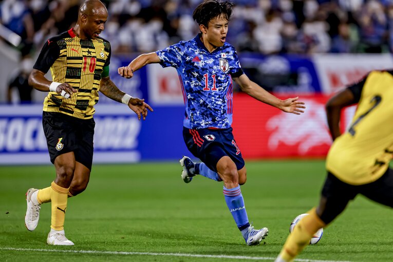 ダニ・オルモと久保は「バルサ下部組織出身」という共通点がある　©Kiichi Matsumoto/JMPA