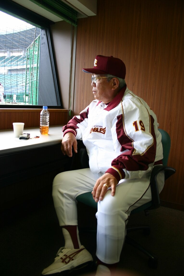 2006年3月、楽天監督就任1年目の野村克也（1/3）　©Genki Taguchi