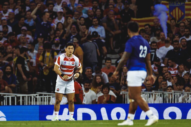 李承信（2023年ラグビーW杯サモア戦）　©︎Kiichi Matsumoto