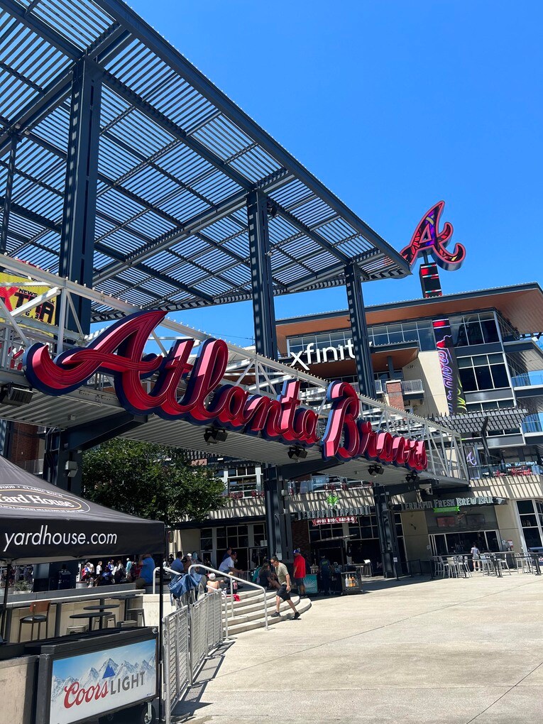 アトランタの球場周辺　©Naoyuki Yanagihara