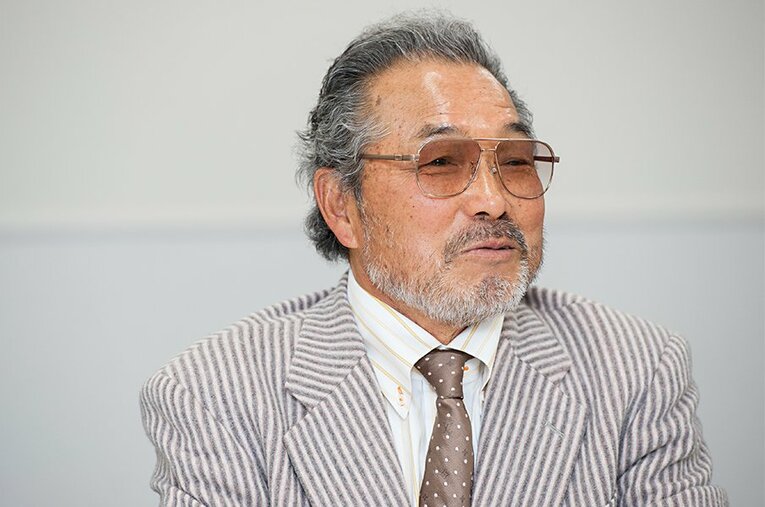インタビュー中も終始穏やか、ニコニコした表情で答えてくださった小出義雄監督（2014年当時）。 ／ photograph by Nanae Suzuki