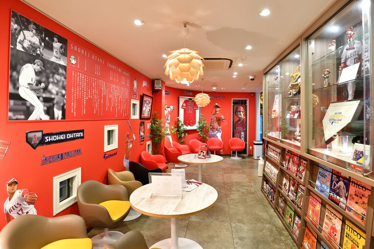 大谷の足跡がわかる年表も展示　©Takashi Shimizu