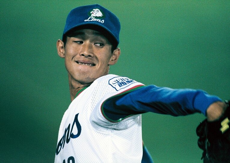 1997年の西口　©Sports Graphic Number