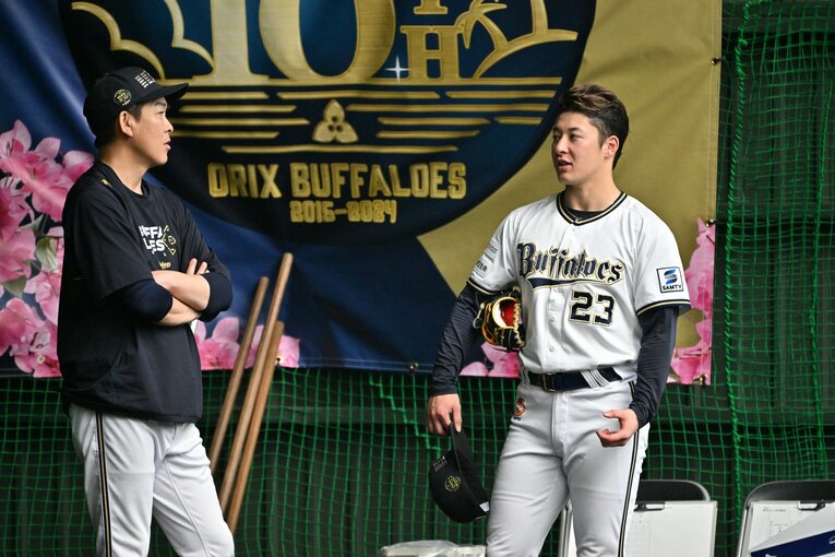 オリックスキャンプで奮闘する吉田輝星　©Hideki Sugiyama