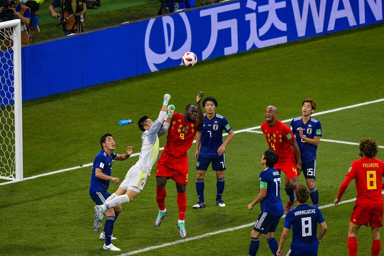 ロシアW杯ベルギー戦　©Takuya Sugiyama/JMPA