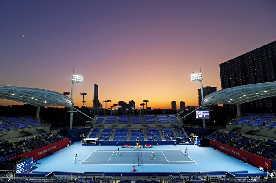 全日本選手権は無観客で開催。小さな一歩には大きな意義が。~テニス再開の宣言と渡したいバトン~<Number Web> photograph by Hiromasa Mano