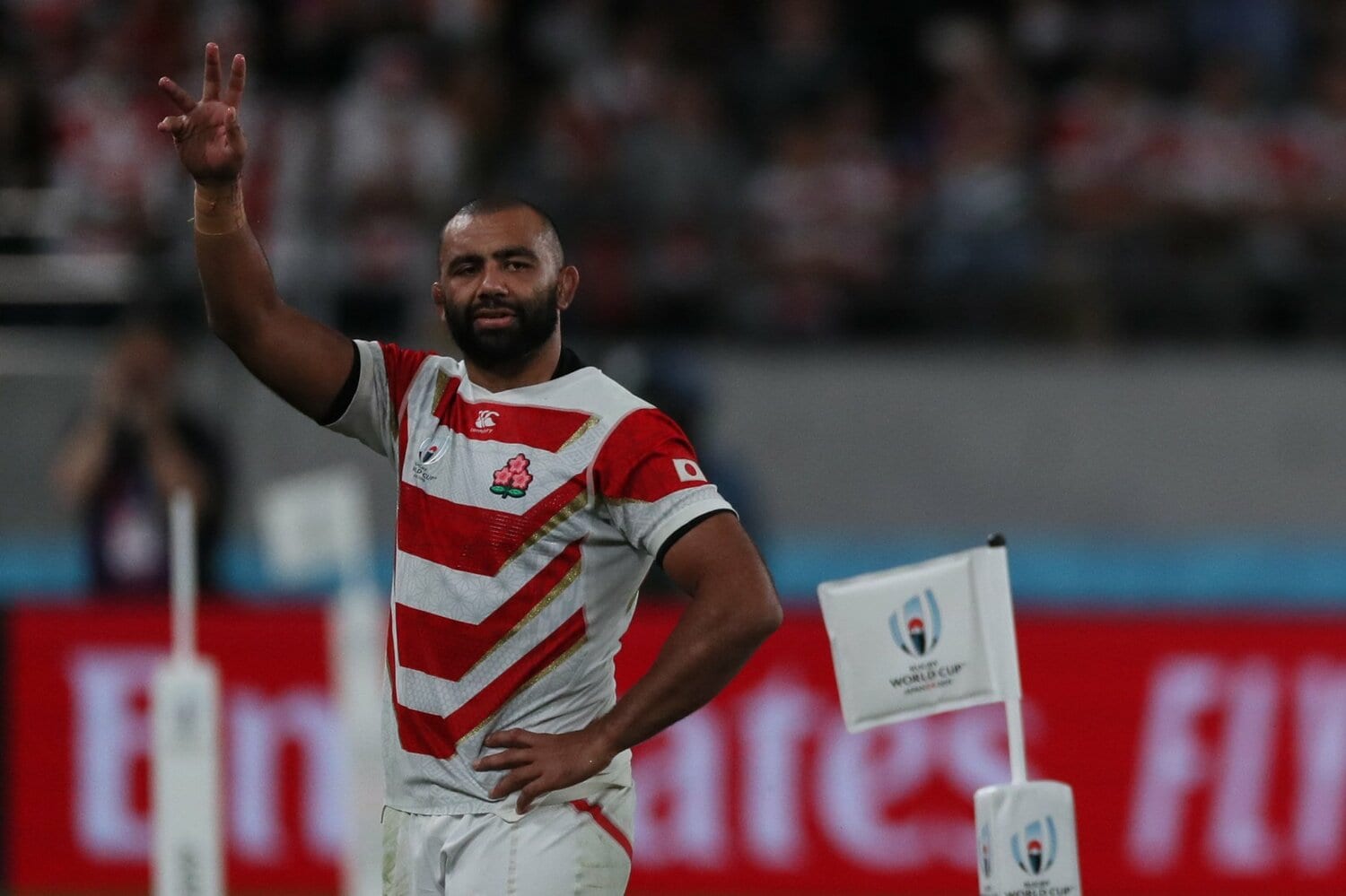 2019年ラグビーW杯でのリーチマイケル ©Naoya Sanuki/BUNGEISHUNJU