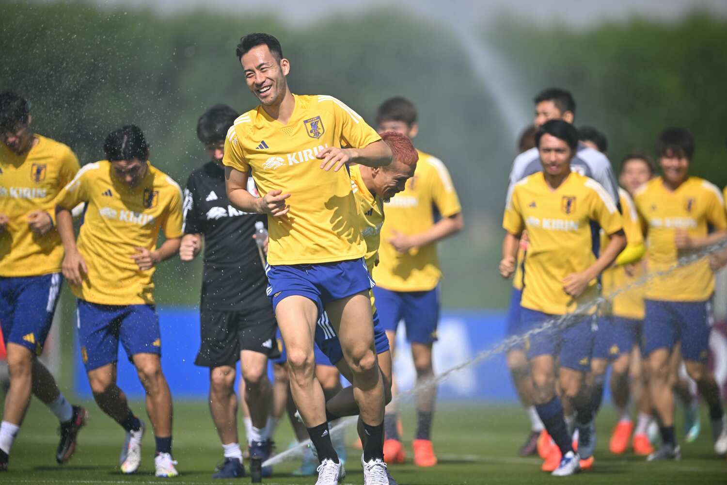 25日の練習での吉田　©Takuya Kaneko/JMPA