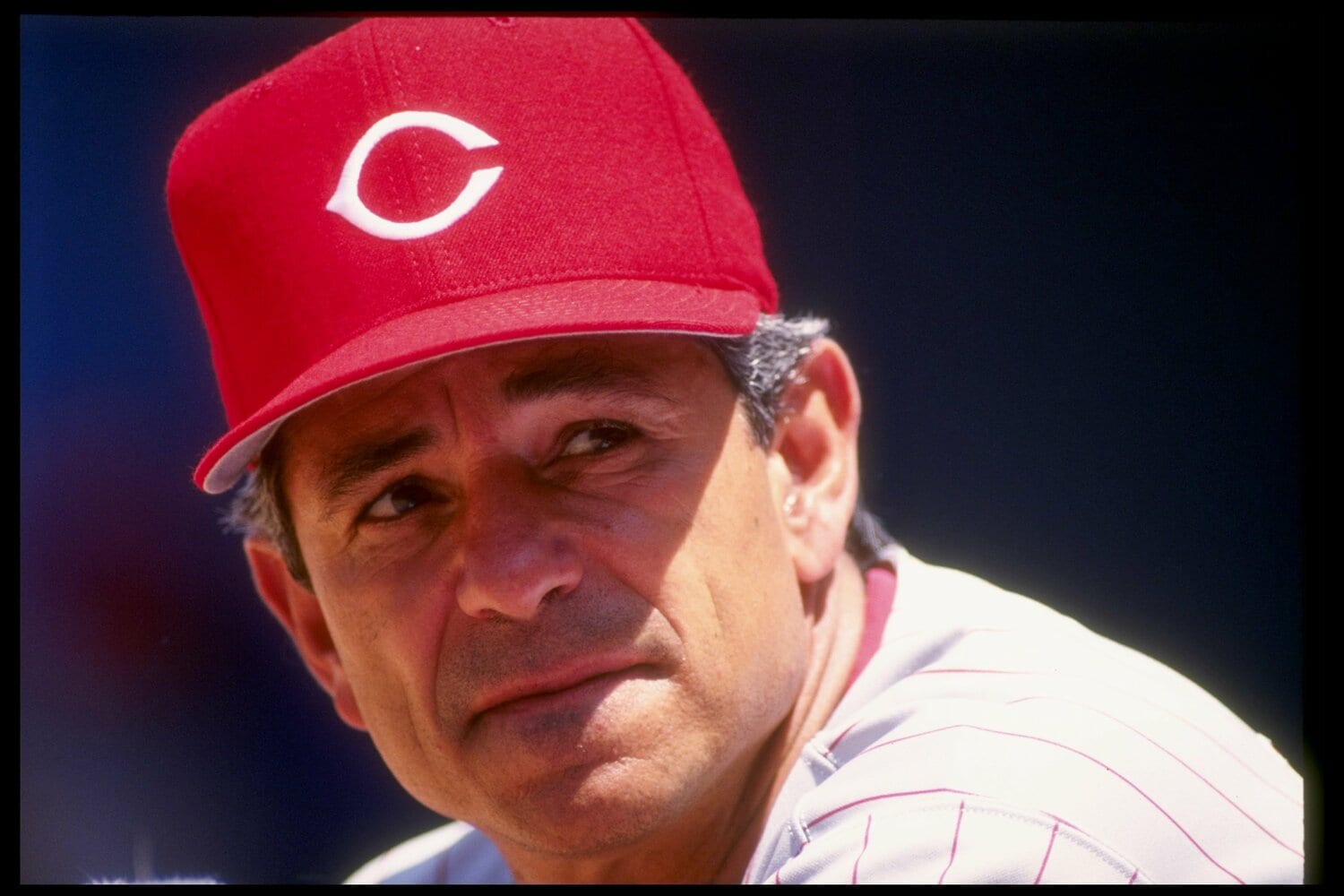 レンジャーズの監督退任後、1993年シーズンはレッズの三塁コーチをしていたバレンタイン　©Getty Images