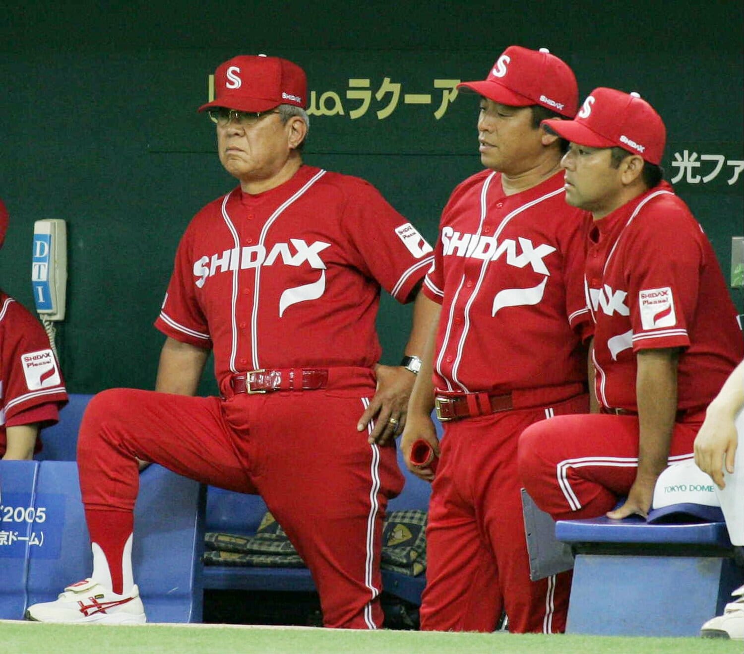 野間口が在籍した頃のシダックスを率いていた野村監督　©JIJI PRESS