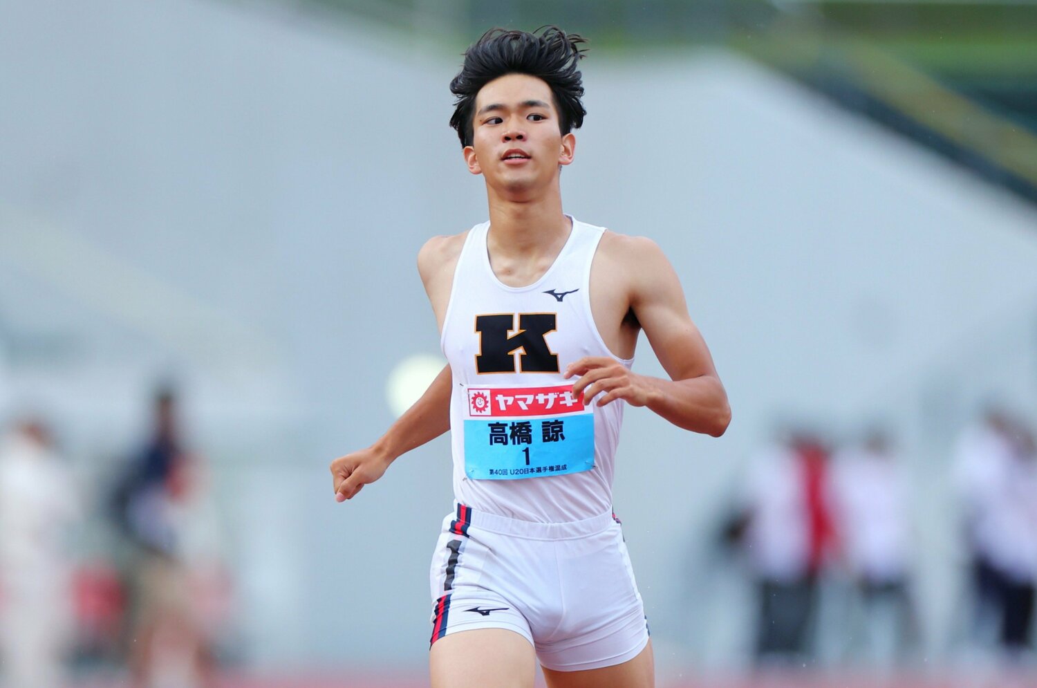 6月のU20日本選手権混成で優勝した高橋諒。十種競技を本格的にはじめてわずか2カ月で日本の頂点に　©AFLO