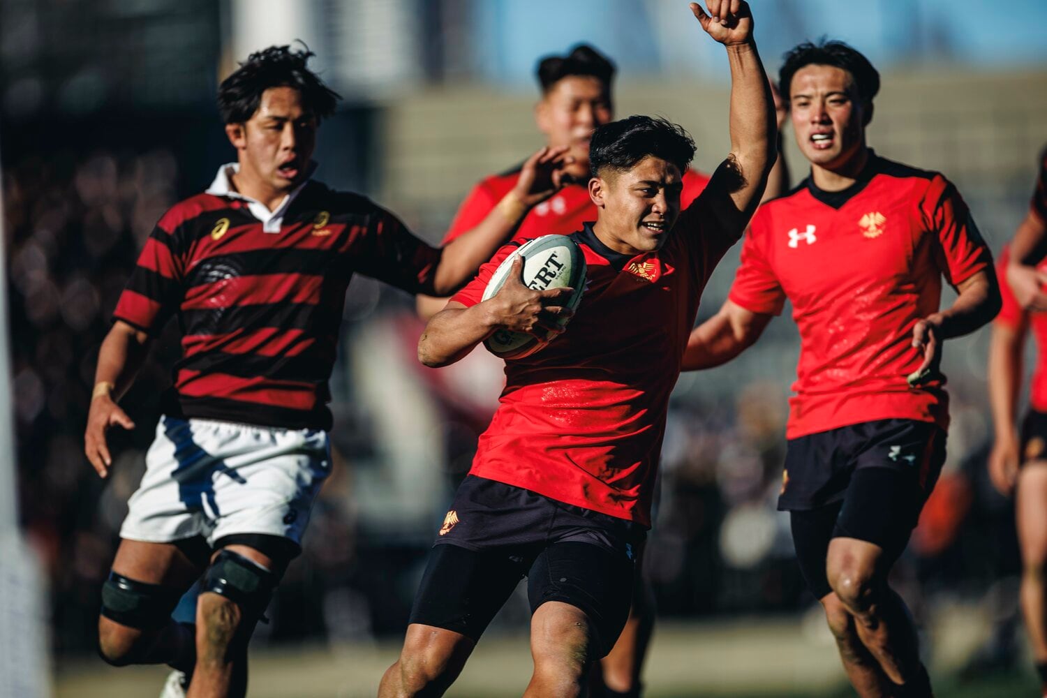 4Gを決めたCTBの大町は長崎の公立進学校として名高い北陽台高の出身　©Kiichi Matsumoto